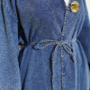 Long Coat with Gold Accessories Light Blue - immagine 4
