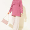 Side-Tied Tunic with Gold Accents Rose Dust - Afbeelding 2