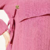Side-Tied Tunic with Gold Accents Rose Dust - Afbeelding 4