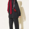 Gold Button Detailing Crewneck Two-Piece Set Black - Imagen 3