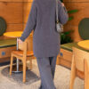 Gold Buttoned Angora Cardigan Smoke - immagine 4