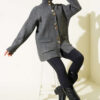 Gold Buttoned Pocket French Terry Knit Cardigan Gold - الصورة 7