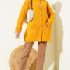 Gold Buttoned Pocket French Terry Knit Cardigan Mustard - immagine 2