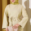 Gold Buckle Detailing French Terry Two-Piece Set Aqua Green - Imagen 2