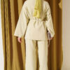 Gold Buckle Detailing French Terry Two-Piece Set Aqua Green - Imagen 3