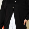 Button-up Shirt with Cardigan Two-Piece Set Black - Imagen 4