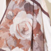 ⁦Rose-Patterned Bamboo French Terry Shawl Chestnut⁩ - الصورة ⁦4⁩