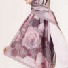 ⁦Rose-Patterned Bamboo French Terry Shawl Mink⁩ - الصورة ⁦2⁩