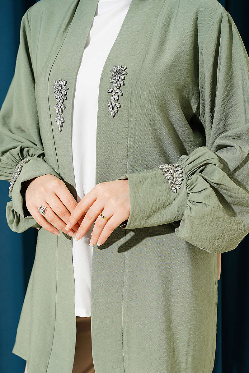 Lined Embellished Hoodie Set Hazel - Imagen 4