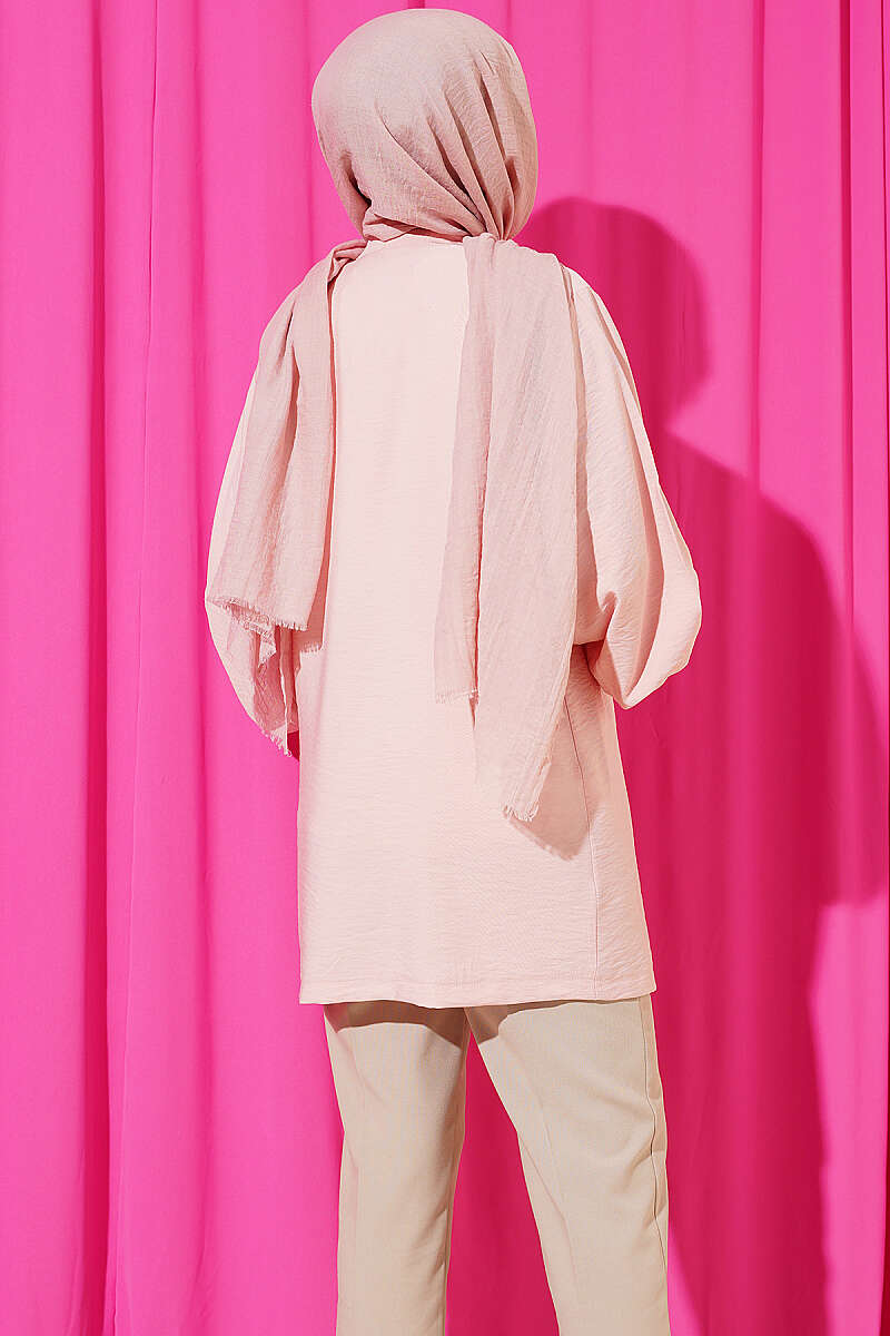 Lined Embellished Hoodie Set Powder Pink - Imagen 3