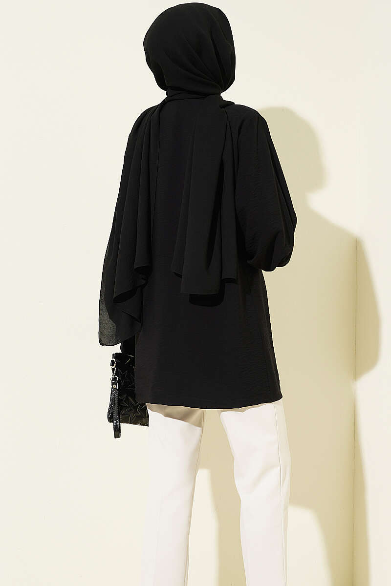 Lined Embellished Hoodie Set Black - immagine 3