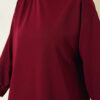 French Terry Plain Tunic Burgundy - الصورة 4
