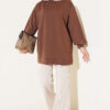 French Terry Plain Tunic Chestnut – Bild 2