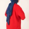 French Terry Plain Tunic Red - Afbeelding 3