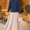Pearl Button Detail Knit Cardigan Indigo - immagine 4