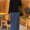 Pearl Button Detail Knit Cardigan Black - immagine 4