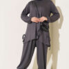 Two-Piece Set with Drawstring Detail Smoke