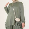 Two-Piece Set with Drawstring Detail Khaki – Bild 2