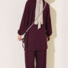 Two-Piece Set with Drawstring Detail Plum - Imagen 3