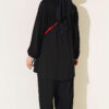 Two-Piece Set with Drawstring Detail Black – Bild 3