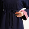 Rope-Tie Striped French Terry Tunic Navy Blue - Imagen 4