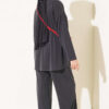 Basic two-piece set with tie detail Anthracite - Image 3