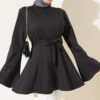 Spanish Sleeve Scuba Tunic Black
