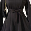 Spanish Sleeve Scuba Tunic Black - الصورة 4
