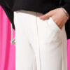 Spanish Hem Scuba Pants White - immagine 4