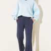 Spanish Hem Scuba Pants Navy Blue - Image 2