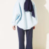 Spanish Hem Scuba Pants Navy Blue - Image 3