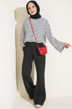 Alternative view of Spanish Hem Scuba Pants Black