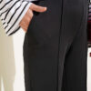 Spanish Hem Scuba Pants Black – Bild 4