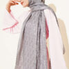 Textured Jacquard Shaw Nude - immagine 11