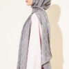 Textured Jacquard Shaw Grey – Bild 3