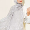 Textured Jacquard Shaw Nude - immagine 12