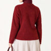 Velvet-Look Special Chenille Cardigan Burgundy – Image 4