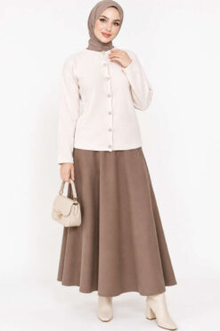 Alternative view of Velvet-Look Special Chenille Cardigan Cream