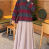 ⁦French Terry Tunic Burgundy⁩ - الصورة ⁦2⁩