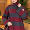 ⁦French Terry Tunic Burgundy⁩ - الصورة ⁦3⁩