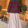 ⁦French Terry Tunic Burgundy⁩ - الصورة ⁦4⁩