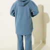 Hooded Denim Two-Piece Set Light Blue - Afbeelding 3