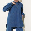 Hooded Denim Two-Piece Set Blue – Bild 2