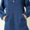 Hooded Denim Two-Piece Set Blue – Bild 4