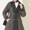 Belted Denim Dress Dark Smoke