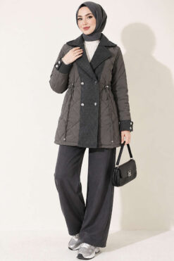 Alternative view of Belted Denim Dress Dark Smoke