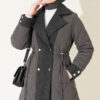 Belted Denim Dress Dark Smoke – Bild 3