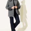 Puffer Coat with Fur Detailing Grey - Image 2
