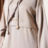 ⁦Hooded Top and Bottom Two-Piece Set Beige⁩ - الصورة ⁦4⁩