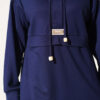Hooded Top and Bottom Two-Piece Set Navy Blue – Bild 4